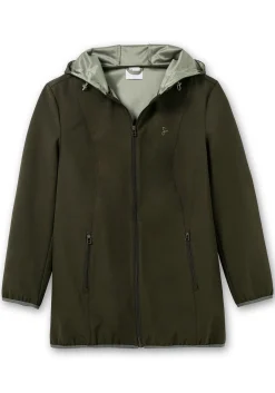 Softshelljacke mit Kapuze und Kontrastdetails<sheego Sale