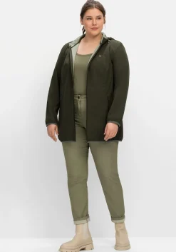 Softshelljacke mit Kapuze und Kontrastdetails<sheego Sale