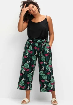 Sommerhose mit tropischem Print, in Culotte-Form<sheego Sale