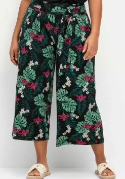 Sommerhose mit tropischem Print, in Culotte-Form<sheego Sale