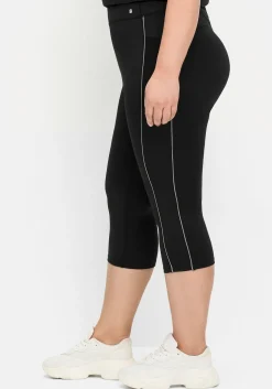 Sporthose in Caprilänge, mit Kontraststreifen<sheego Clearance