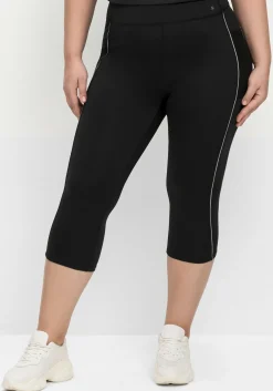 Sporthose in Caprilänge, mit Kontraststreifen<sheego Clearance