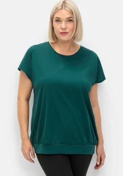 Sportshirt mit breitem Bund und Cut-out hinten<sheego Sale