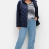 Steppjacke im Materialmix, mit Kapuze<sheego Best