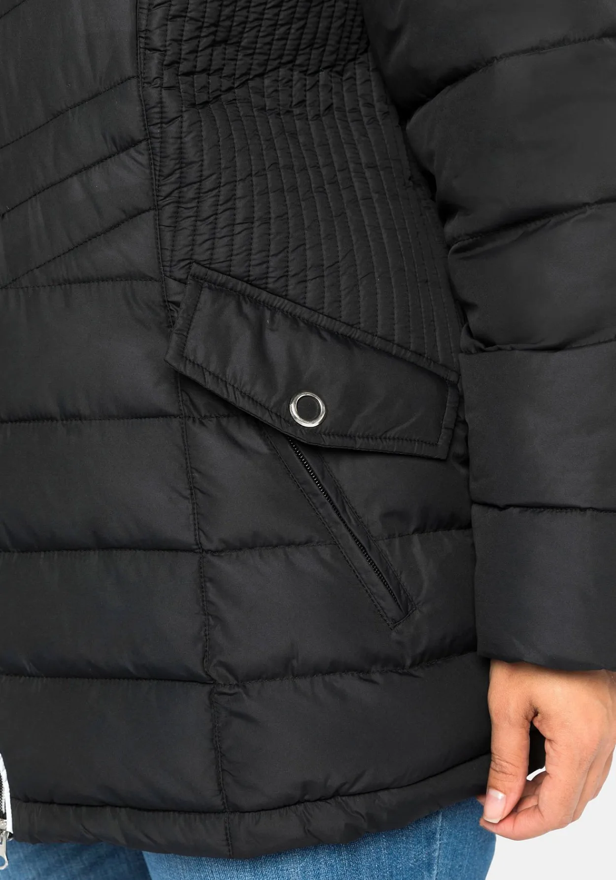Steppjacke mit abnehmbarer Kapuze<sheego Sale