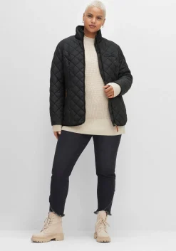 Steppjacke mit hoch schließendem Stehkragen<sheego Clearance