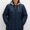 Steppjacke mit Jerseykapuze und 2-Wege-Zipper<sheego New
