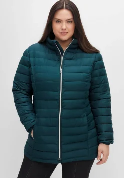 Steppjacke mit Stehkragen und Teilungsnähten<sheego Fashion