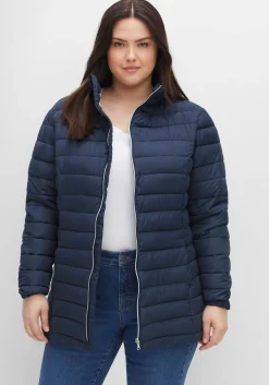 Steppjacke mit Stehkragen und Teilungsnähten<sheego Best