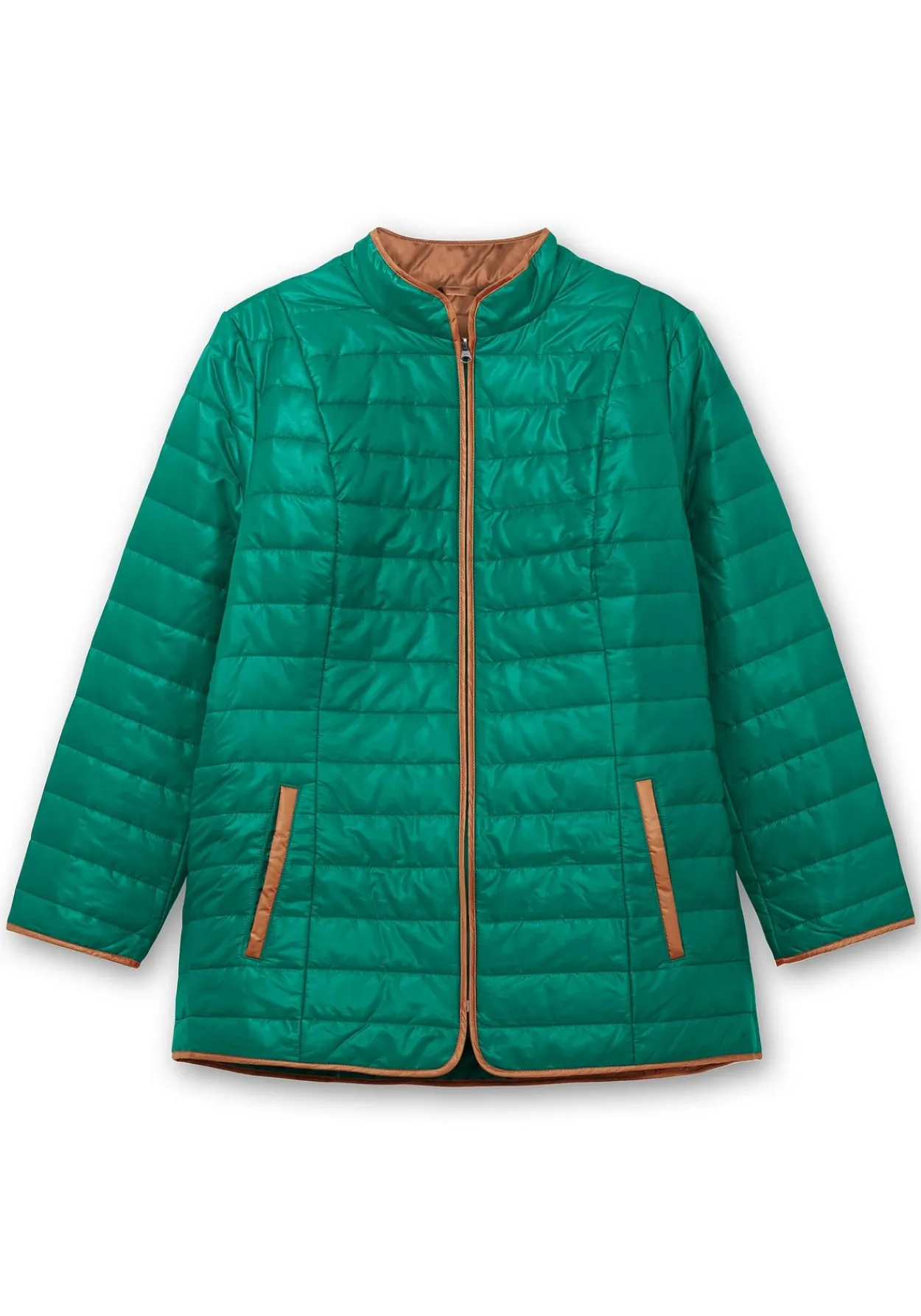 Steppjacke mit Stehkragen und Kontrastdetails<sheego Fashion
