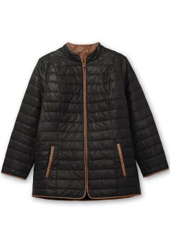 Steppjacke mit Stehkragen und Kontrastdetails<sheego Sale