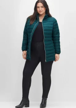 Steppjacke mit Stehkragen und Teilungsnähten<sheego Fashion