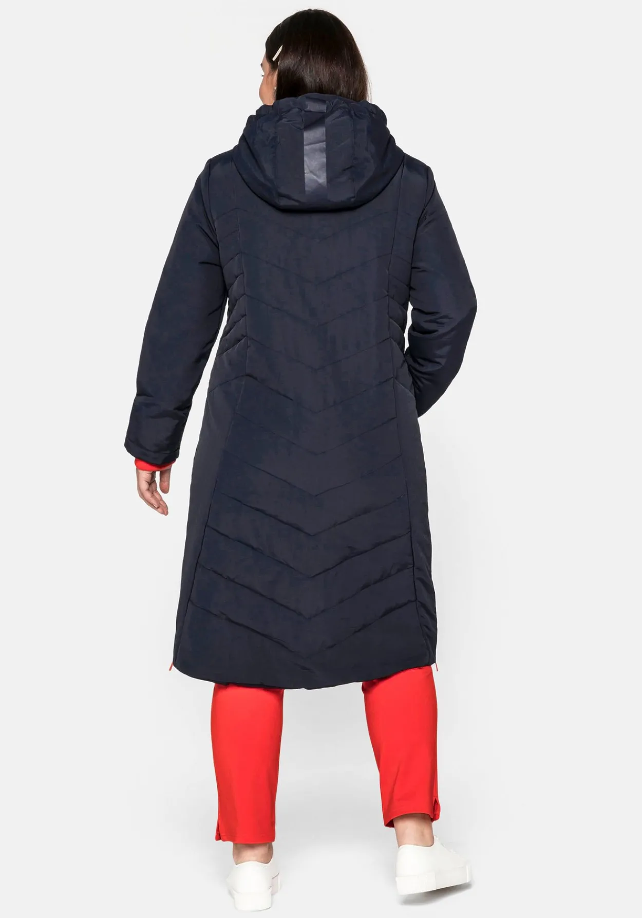 Steppmantel mit seitlichen Reißverschlüssen<sheego Fashion