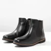 Stiefelette aus Leder mit Stretch-Einsatz<sheego New