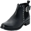 Stiefelette aus Leder mit Nietenbesatz<sheego Fashion