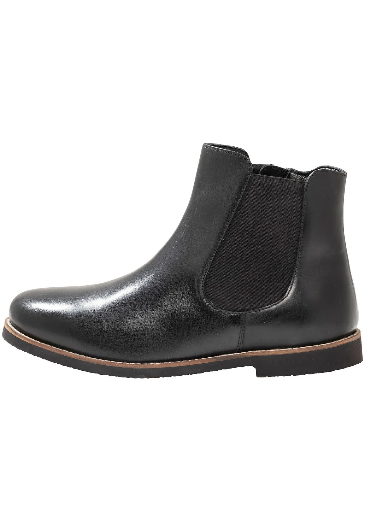 Stiefelette aus Leder mit Stretch-Einsatz<sheego New