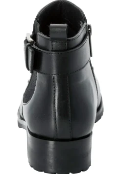 Stiefelette aus Leder mit Nietenbesatz<sheego Fashion