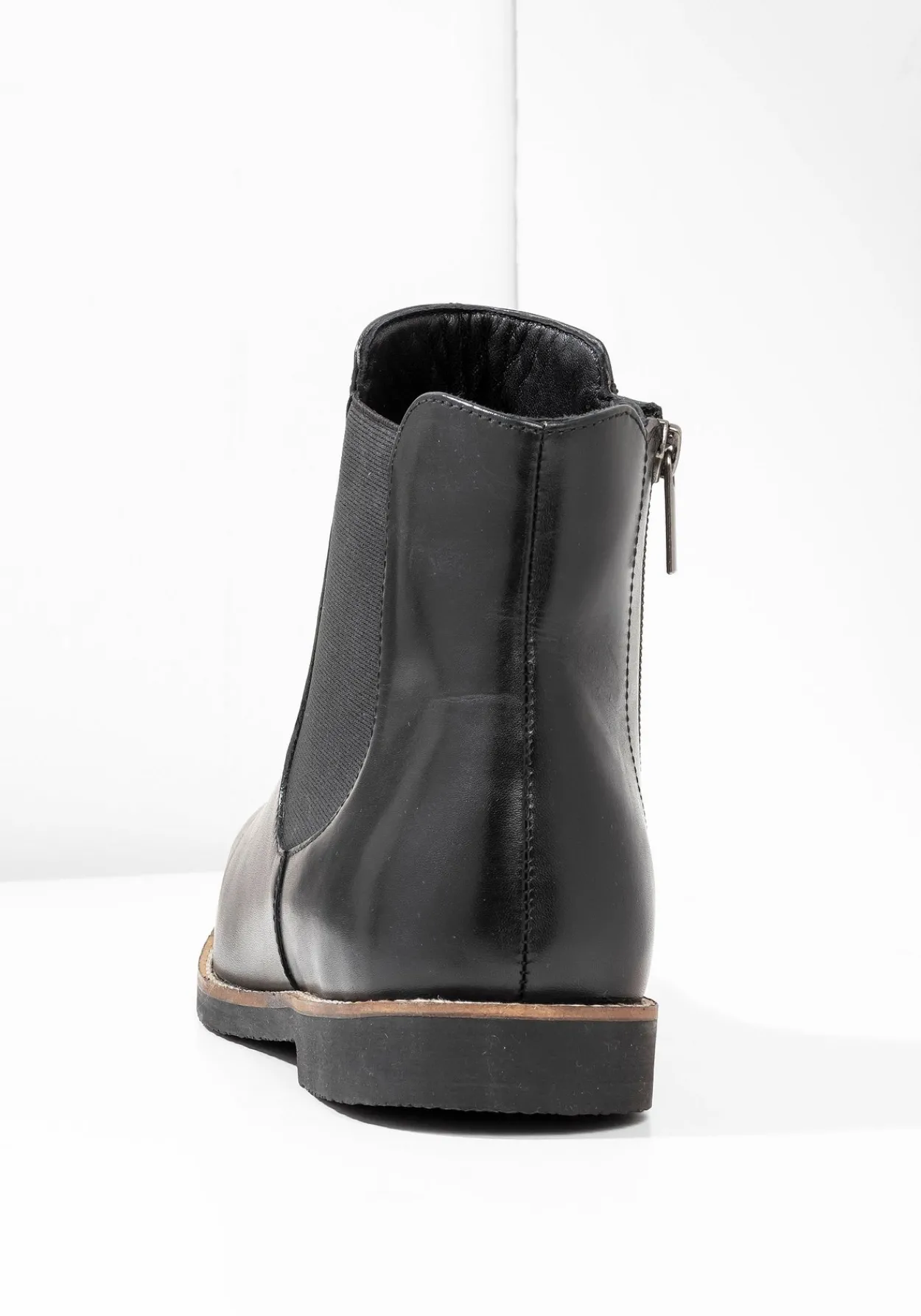Stiefelette aus Leder mit Stretch-Einsatz<sheego New