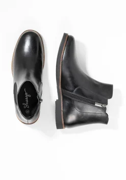 Stiefelette aus Leder mit Stretch-Einsatz<sheego New