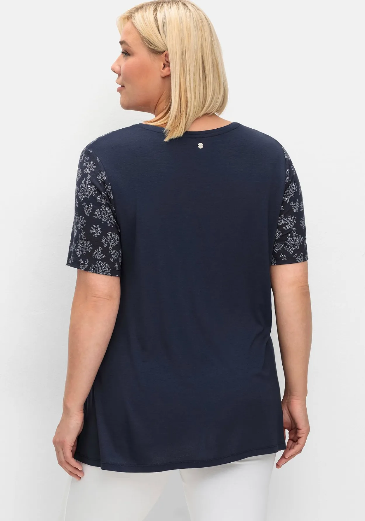 Stillshirt in Lagenoptik, aus Viskosejersey<sheego Best