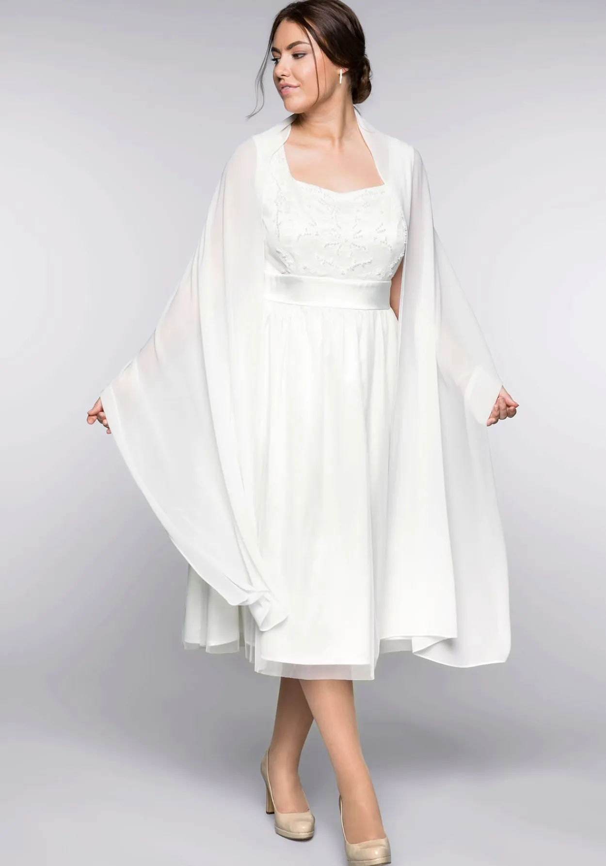 Stola aus fließendem Chiffon<sheego Outlet