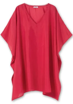 Strandtunika im Poncho-Schnitt, leicht transparent<sheego Sale