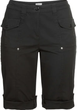 Stretch-Bermudas mit aufgesetzten Taschen und Patten<sheego Best