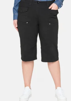Stretch-Bermudas mit aufgesetzten Taschen und Patten<sheego Best