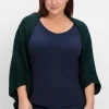 Strickcape im tonigen Schachbrettmuster<sheego Online