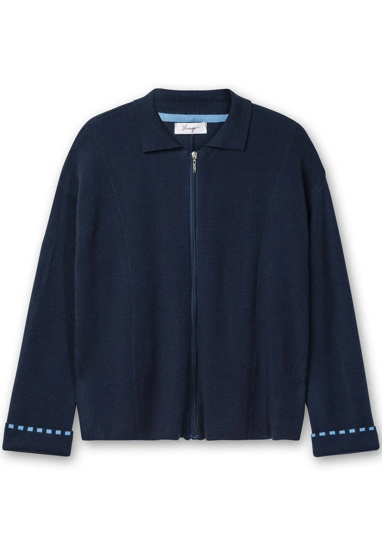 Strickjacke in Blousonform, aus Milanostrick<sheego Clearance