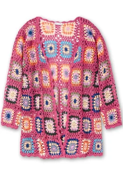 Strickjacke in Häkeloptik, mit Crochet-Muster<sheego by Joe Browns Fashion