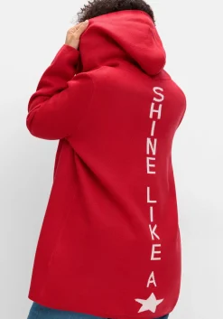 Strickjacke mit Kapuze und Jacquard-Details<sheego Fashion