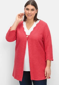 Strickjacke mit Knopfverschluss, aus Bouclé-Qualität<creation L Sale