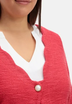 Strickjacke mit Knopfverschluss, aus Bouclé-Qualität<creation L Sale