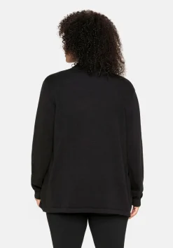 Strickjacke mit schmalem Schalkragen, offene Form<sheego Best