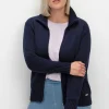 Strickjacke mit Troyerkragen und 2-Wege-Zipper<sheego Outlet