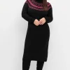 Strickkleid mit Rollkragen und Norwegermuster<sheego Hot