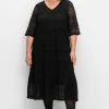 Stufenkleid aus Spitze, mit blickdichtem Futter<sheego Discount