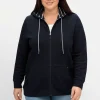 Sweatjacke mit Kapuze, aus Waffelpiqué<sheego Discount