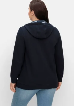 Sweatjacke mit Kapuze, aus Waffelpiqué<sheego Discount