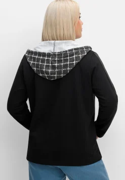 Sweatjacke mit Kapuze, im Mustermix<sheego New