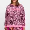 Sweatshirt im Leoprint, mit Frontdruck<sheego loves miss goodlife New