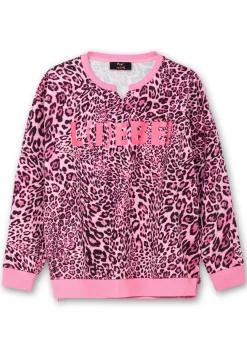 Sweatshirt im Leoprint, mit Frontdruck<sheego loves miss goodlife New
