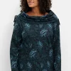 Sweatshirt in Longform mit weitem Kragen<sheego by Joe Browns Clearance