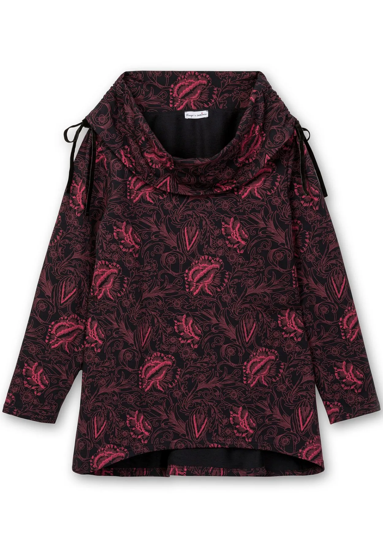 Sweatshirt in Longform mit weitem Kragen<sheego by Joe Browns Fashion
