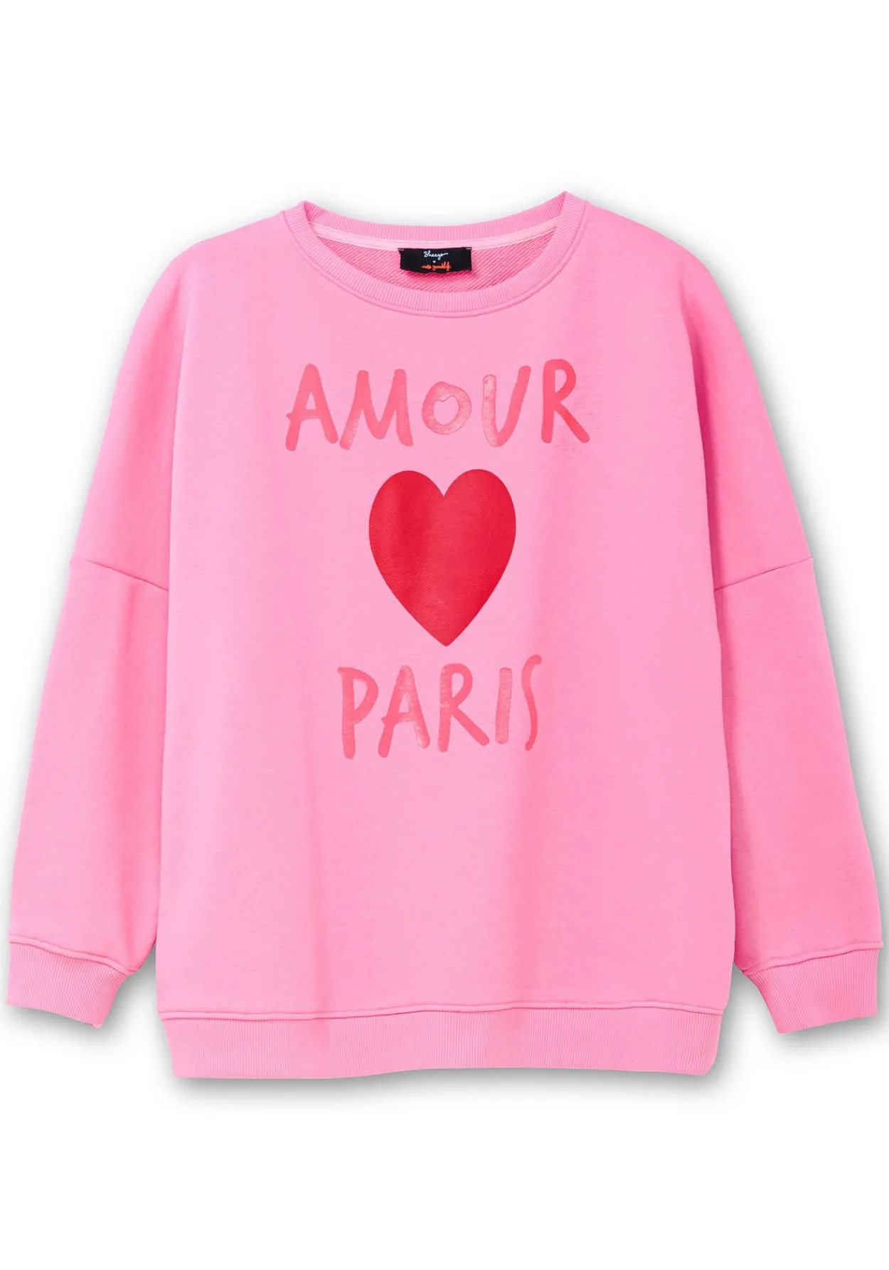 Sweatshirt mit Frontdruck und Rundhalsausschnitt<sheego loves miss goodlife Best
