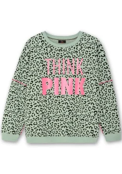 Sweatshirt mit Frontprint und Rundhalsausschnitt<sheego loves miss goodlife Sale