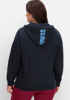 Sweatshirt mit Kapuze und Kängurutasche<sheego New