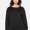 Sweatshirt mit seitlichen Reißverschlüssen<sheego Discount