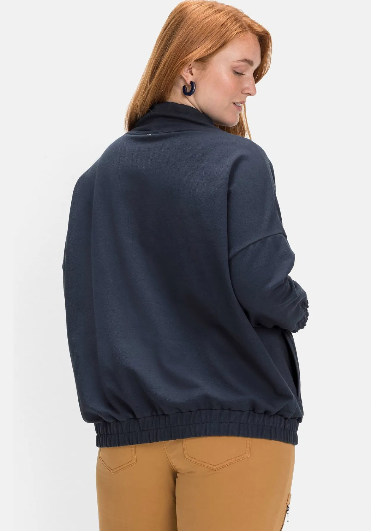 Sweatshirt mit Stehkragen und Tunnelzug<sheego New